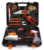 Conjunto de ferramentas manuais de jardinagem, conjunto profissional de 3 peças de ferramenta manual de jardinagem com cortador de malha