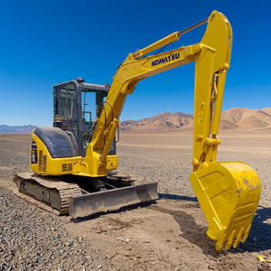 Mini-excavatrice Komatsu PC55 d'occasion, 5 tonnes, d'origine japonaise, à balayage zéro, compacte, modèle PC55MR 5T, petite pelle pour la construction urbaine - Product Image 1