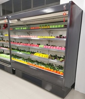 Supermarkt Commerciële Koelkast Voor Fruit En Groenten Open Chiller Koude Drank Display Koelkast