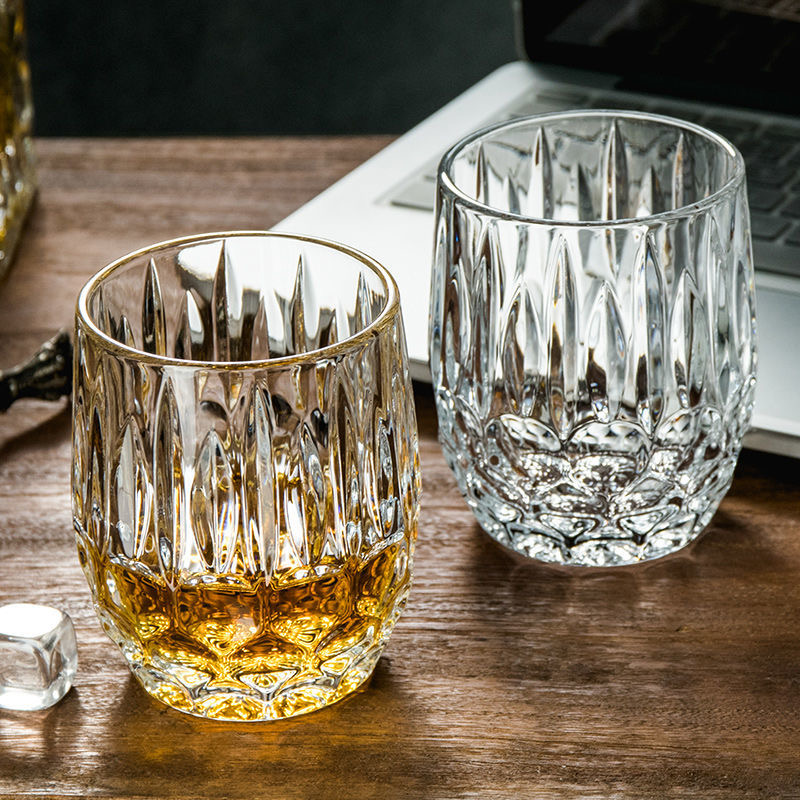 custom package In stock 10oz glass cup lead-free  Glassware whiskey glass