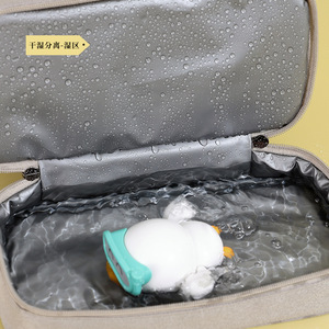 Trousse de toilette Beilian grande capacité, organiseur de maquillage de voyage, forme rectangulaire, couleur marron, pour les voyages - Product Image 4