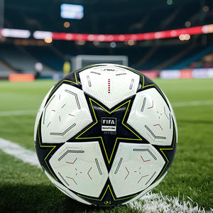 Ballon <span class=keywords><strong>de</strong></span> football en PU personnalisable, entraînement sportif sur le campus, thermocollé, modèle Coupe du monde Europe Amérique NS05, compétitions transfrontalières - Product Image 4