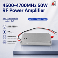 Modul Penguat Daya RF GaN Lora 50W4500-4700MHz dengan Sumber Sinyal VCO Terintegrasi, Modul Anti Drone