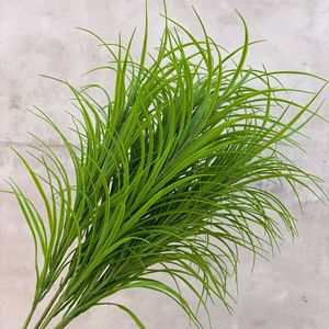 Herbe artificielle en forme d'oignon Pingping, 30cm-100cm, vert foncé, en plastique, pour décoration de mariage, décoration extérieure et intérieure - Product Image 2