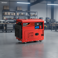 10KVA XGY-10 Mobiler Einphasen-Generator 200A 400V/230V/220V 50/60Hz 24V DC Start Wassergekühlt 1800 U/min ATS Schalldämpfendes Gehäuse