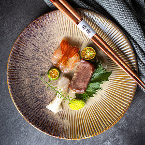 Japanese Cuisine Tableware, <strong>Creative</strong> Ceramic <strong>Plates</strong>, Shallow <strong>Plates</strong>, Steak <strong>Plates</strong>, Western-style <strong>Plates</strong>, Cake <strong>Plates</strong> - Product Image 2