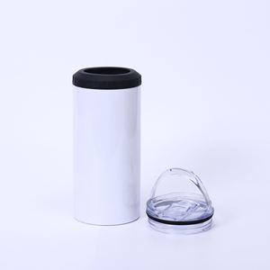 Vaso Térmico de Acero Inoxidable de 14 oz, Doble Pared, para Bebidas, Cola, Cerveza, con Abridor de Botellas y Tapa Doble - Product Image 2