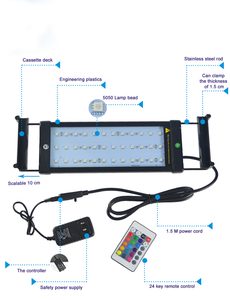 Gako 6W ZJL-<span class=keywords><strong>40B</strong></span> Hot Selling Black Rgb Geplant Koraalrifbeugel Led Full Spectrum Licht <span class=keywords><strong>Aquarium</strong></span> - Product Image 3