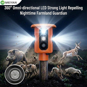 Ahuyentador ultrasónico de animales de alta potencia de 5W, alimentado por energía solar, para cerdos silvestres, jabalíes y ciervos, para uso en granjas y fábricas, molde privado - Product Image 1