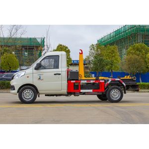 รถบรรทุกขยะเครื่องยนต์เบนซินขนาด4x2 Foton 3ลูกบาศก์เมตรรถบรรทุกขยะยกตะขอ - Product Image 4