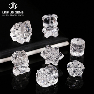 JD <strong>GEMS</strong> Wholesale Natural Rock Quartz Animal Shape Beads Multi-Choice Crystal Carved Pendant and Earring Beadsfor Jewelry Making - Product Image 1