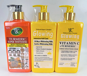 Lotion Éclaircissante Marque Blanche Vitamine C + Curcuma <span class=keywords><strong>Crème</strong></span> Illuminatrice <span class=keywords><strong>Raffermissante</strong></span> Anti-Taches Sombres Soin Corporel Éclatant à l'<span class=keywords><strong>Acide</strong></span> <span class=keywords><strong>Hyaluronique</strong></span> - Product Image 2