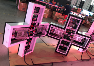 Nhà Máy Giá 12V đầy đủ màu sắc video dẫn đăng ký hai mặt trong nhà tự phục vụ giàn hiển thị cho Nhà thờ kinh doanh làm bằng nhôm - Product Image 3