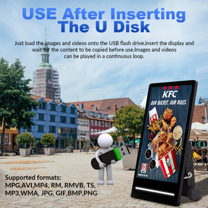 Pantalla Digital Plegable Portátil para Exteriores de 32 Pulgadas, 55 Pulgadas, 43 Pulgadas, IP55 Resistente al Agua, 1800 Nits, con Batería - Product Image 5