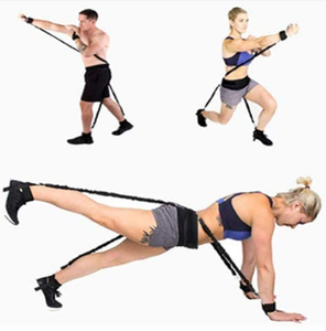 Bóng rổ bóng đá nhảy dọc Exerciser tốc độ nhanh nhẹn huấn luyện viên động lực Taekwondo phù hợp với chân ống kit chạy kháng ban nhạc - Product Image 3