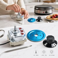 Contrôleur de température triphasé LEHENG pour friteuse à air, thermostat mécanique robuste pour divers appareils de chauffage électriques