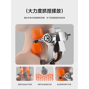 Massage Cushion For Neck Back Waist Hip Vibration <b>Heat</b> Therapy <b>USB</b> Rechargeable Multi Functional Home Use - Product Image 3