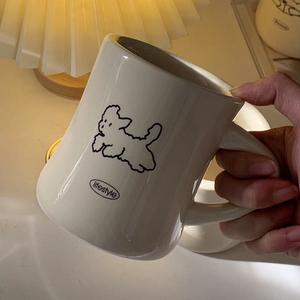 Taza de <span class=keywords><strong>Café</strong></span> Desechable de Cerámica con Diseño de Perrito de Dibujos Animados, Estilo Coreano, para Celebridades de Internet, Linda, Apta para Microondas y Lavavajillas, para Fiestas - Product Image 6