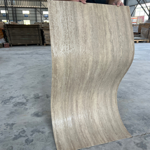 Pannelli Sottili Moderni Effetto Pietra Morbida Flessibili Leggeri Facili da Pulire <span class=keywords><strong>Rivestimento</strong></span> Murale Flessibile in Pietra Travertino Flessibile 3D - Product Image 2