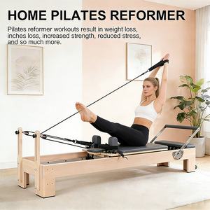 Cama de Pilates Portátil para Entrenamiento de <span class=keywords><strong>Yoga</strong></span>, Máquina de Pilates de Madera Ajustable, Venta Directa de Fábrica - Product Image 2