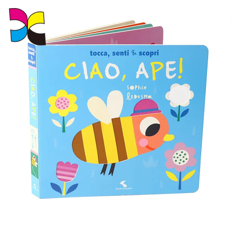 Fabriquer des livres à usage unique, couleur, environnemental, encre de soja, impression personnalisée, en carton pour enfants, g
