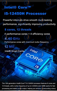 New Design MINI <strong>Computer</strong> <strong>NUC</strong> UHD Graphics Intel Core I5-12450H 8 Core 12 Thread DDR4 64GB RAM Wifi 6 BT5.2 Home Office Mini PC - Product Image 6