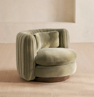 Sassanid OEM Home Decor Inspiration Salon de luxe Sièges confortables Fauteuil pivotant Vivienne
