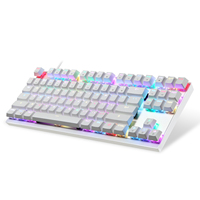 Clavier mécanique filaire pour jeux Motospeed CK82, 87 touches, rétroéclairage RVB, interrupteurs OUTEMU, touches programmables, interface USB