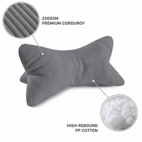 Oreiller de voiture ergonomique pour le cou, oreiller cervical pour avion, cadeaux de voyage, oreiller de cou, Almohadas, oreillers décoratifs en tissu polyester