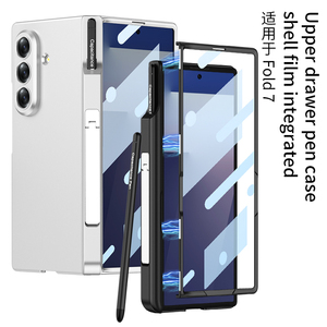 Étui de protection <span class=keywords><strong>avec</strong></span> béquille magnétique, protection intégrale, emplacement pour <span class=keywords><strong>stylet</strong></span> pour Samsung <span class=keywords><strong>Galaxy</strong></span> Z Fold7 <span class=keywords><strong>avec</strong></span> film de protection d'écran + <span class=keywords><strong>stylet</strong></span> - Product Image 2