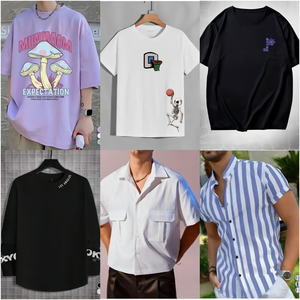 T-shirt à manches courtes pour <span class=keywords><strong>homme</strong></span>, tendance estivale, en soie glacée et coton, vente aléatoire de <span class=keywords><strong>vêtements</strong></span> pour <span class=keywords><strong>homme</strong></span> - Product Image 5