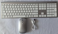 Keyboard Mouse Combo Nirkabel 2.4G BT 3-Mode Isi Ulang Terlaris, Kompatibel USB untuk Laptop Komputer Tablet Smart TV Ponsel