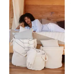 Cesto portaoggetti in tela pesante, merchandising personalizzato - Product Image 3