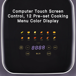 2025 fabbrica di vendita calda 6L capacità di cesto antiaderente aria cucina per Pizza <span class=keywords><strong>accessori</strong></span> per forno 1400W <span class=keywords><strong>friggitrice</strong></span> ad aria senza olio con finestra a vista - Product Image 4