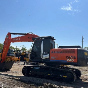 Excavatrice hydraulique Hitachi ZX240 d'occasion de haute qualité, modèle 2020, 24 tonnes, équipement essentiel (pompe, roulement, boîte de vitesses), efficace, faible nombre d'heures de travail - Product Image 2