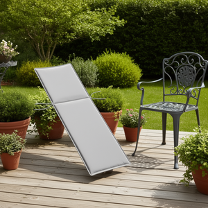 Coussin de chaise d'extérieur rectangulaire, couleur unie, résistant à l'eau, amovible, lavable, utilisation toute saison - Product Image 2