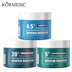 KORMESIC - Almohadillas de Algodón con Ácido Glicólico al 20% y Centella Asiática al 5% para el Cuidado de la Piel, Antiarrugas, Antiacné, 110g/50 Unidades - Product Image 6