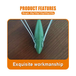 Howell 80g/100g/150g/200g/250g revestimiento verde Stealth <span class=keywords><strong>Surfcasting</strong></span> plomo pesas de pesca para Río Sputnik equipo de plomo - Product Image 3