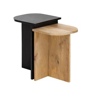 Modern MANGO WOOD Eco-Friendly Handmade Durable Side Table Minimalist Design Easy Assembly Chandni Crafts Living Room Villa - Product Image 3