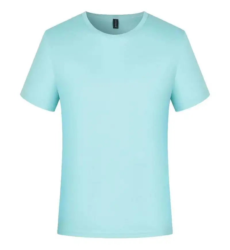 Индивидуальный ваш бренд логотип DTG печать пустая 190 Gsm 220Gsm 250Gsm мужская Роскошная футболка простая Мужская футболка с круглым вырезом