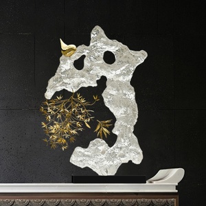 Escultura de Cristal Contemporánea con Arte Rupestre de Taihu, Adorno de Resina para Decoración de Interiores de Lujo - Product Image 1