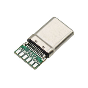 Fabricant USB 3.0 <span class=keywords><strong>Type</strong></span>-<span class=keywords><strong>C</strong></span> 24 broches <span class=keywords><strong>connecteur</strong></span> mâle transfert de données à souder charge rapide 3A 5A <span class=keywords><strong>Type</strong></span> <span class=keywords><strong>C</strong></span> Port <span class=keywords><strong>Connecteur</strong></span> avec carte PCB - Product Image 2