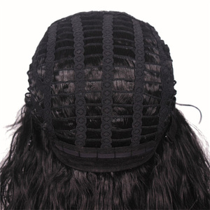 Peluca larga rizada de Metal pesado para fiesta, pelo negro o marrón gradiente blanco 70s 80s Rocker Mullet, divertida, <span class=keywords><strong>disfraz</strong></span> Punk - Product Image 3