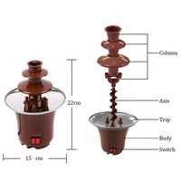 Fuente de Chocolate Fondue-económica, 8 onzas de capacidad, gran oferta, ideal para fiesta en casa/Reunión de Amigos, material de PC de grado alimenticio