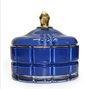 Phong Cách Châu Âu Nổi Dứa Và Ice <span class=keywords><strong>Cube</strong></span> Mô Hình Lưu Trữ Thủy Tinh Jar Với Nắp Cho Trang Trí Nội Thất Và Nến Chủ - Product Image 5