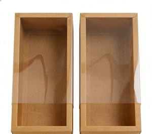 Customized High-End Eco-Friendly Recyclable Kraft Paper Drawer <b>Box</b> with PVC Liner for Certified Luxury Packaging From Vietnam - Product Image 4