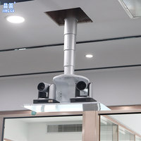 Soporte Eléctrico Telescópico Oculto para Cámara de Videoconferencia de 2 Metros con Sección de Bambú, Garantía de 1 Año