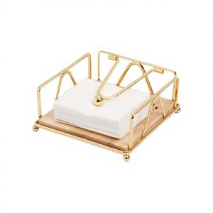 Durable Modern Metal <b>Napkin</b> Holder Stylish Tabletop Tissue <b>Dispenser</b> Stand Restaurant Dining Table Decor Accessory Model - Product Image 4