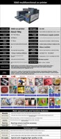 5060 petite imprimante à jet d'encre à plat UV nouvelle condition pour l'impression de pâte de couleur sur des étiquettes en cristal étuis de téléphone coffrets cadeaux en métal