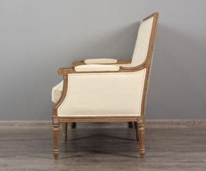 クラシック2人乗り無地木製ソファボタンバックアンティーク - Product Image 4